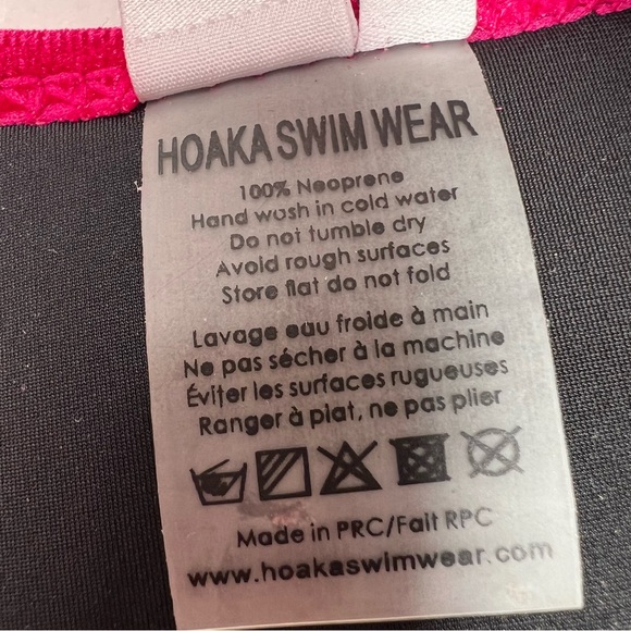 NWOT Hoaka Swimwear Fushsia Velvet Swim Bottoms Size Medium - Picture 8 of 10